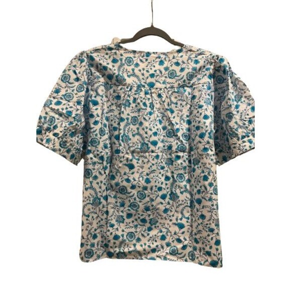 Women's XXL Draper James Women's V-Neck Puff Short Sleeve Top - Picture 2 of 3